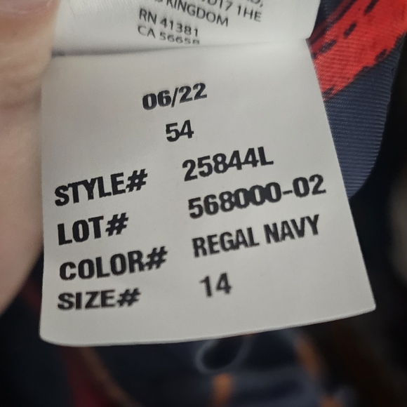 Ralph Lauren Alecia Regal Navy Coat Gold Crest Size 14 - Picture 9 of 11